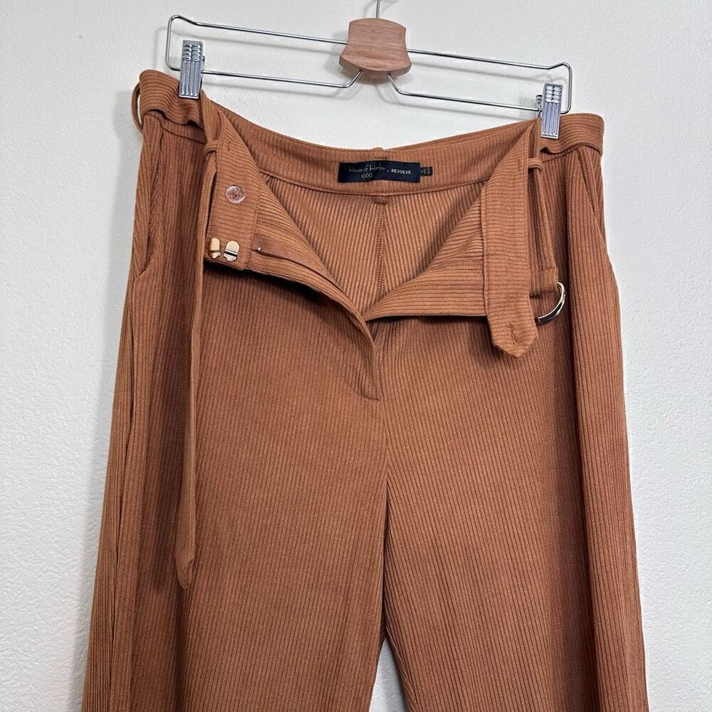 HP 🎉 House of Harlow 1960 x REVOLVE Ribbed Pants in Cognac Size XL - Picture 6 of 11